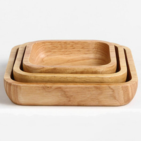 Japanese  wood square plate