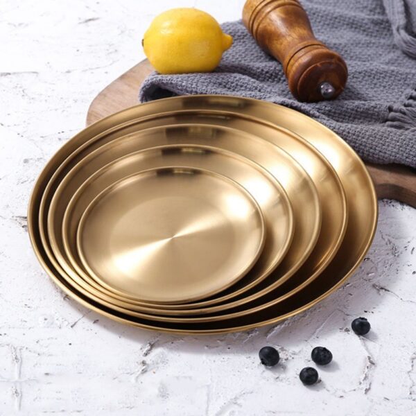 Round  Stainless Steel  Fruit Tray