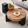 Double-Layer Round Coffee Table