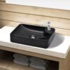 Ceramic washbasin with tap hole