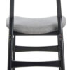 Home Lucca Retro Black And Grey Cushion Dining Chair Set 2