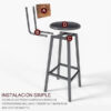 Bar Stool 2-piece