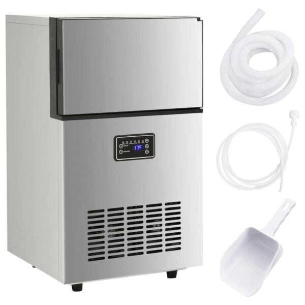 Ice Cube Machine Silver 45 kg / 24 h