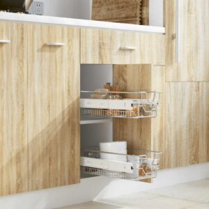 4d058c8f-88fa-4bb2-a6ea-8acc8e9727f9.jpg Built-in Drawer Basket Pull-Out 2 pcs. Silver 300 mm