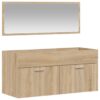 50b4bc12-d420-4bd6-a92e-b4df4401e991.jpg bathroom cabinet with mirror, Sonoma oak wood composite, bathroom cabinet