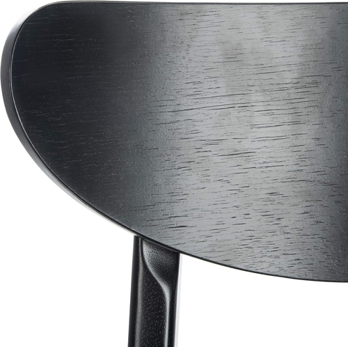 Home Lucca Retro Black And Grey Cushion Dining Chair Set 2