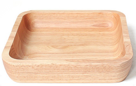 Japanese  wood square plate