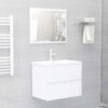 2-piece bathroom furniture set, wood-based material