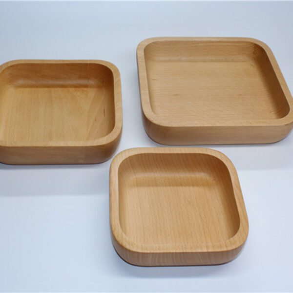 Japanese  wood square plate