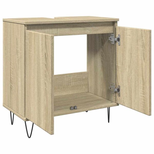Bathroom Cabinet Sonoma Oak 58x33x60 cm Wood-based material