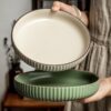 Vintage Ceramic Stir-fry Plate