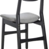 Home Lucca Retro Black And Grey Cushion Dining Chair Set 2