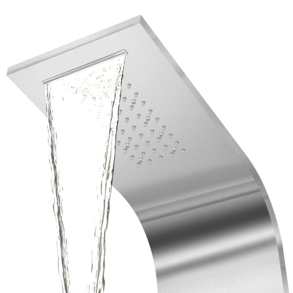 Shower Panel Stainless Steel Curved