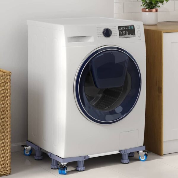 Washing Machine Base Grey 67 x 67 x 12 cm Metal