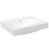 Luxury Ceramic Rectangular Washbasin with Tap Hole