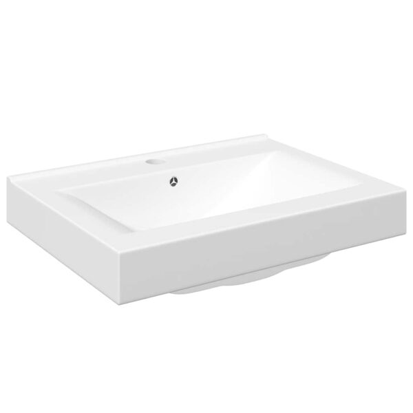 Luxury Ceramic Rectangular Washbasin with Tap Hole