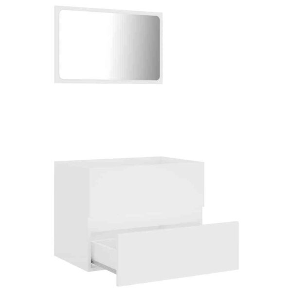 2-piece bathroom furniture set, wood-based material