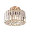 Milky White Ceiling Bedroom Lighting Crystal Lamp