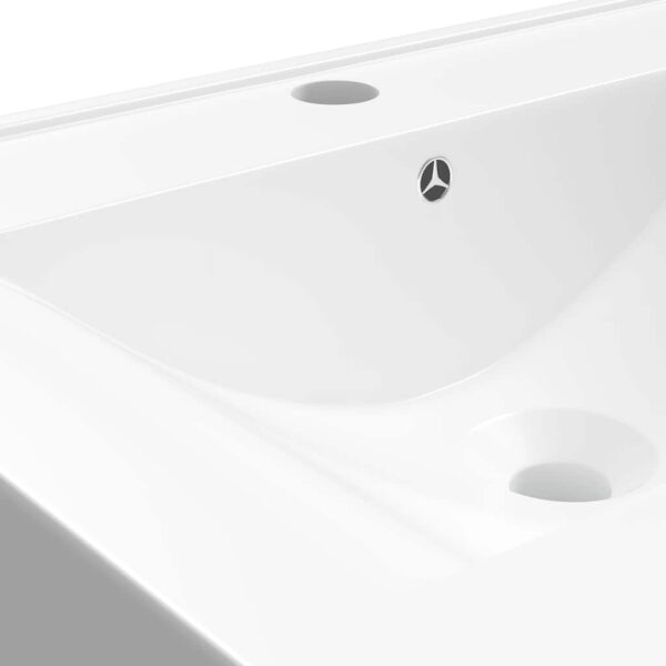 Luxury Ceramic Rectangular Washbasin with Tap Hole