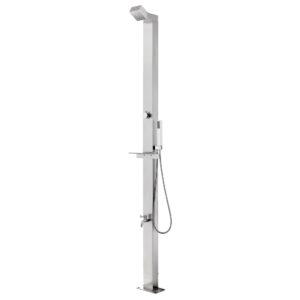 Garden Shower 220 cm Stainless Steel