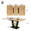 fbcb648c-f2be-4688-92aa-9ed2f7723934.jpg Extendable Dining Table 118-157x70x75cm