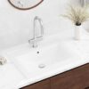 Luxury Ceramic Rectangular Washbasin with Tap Hole