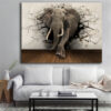 Elephant Canvas Painting