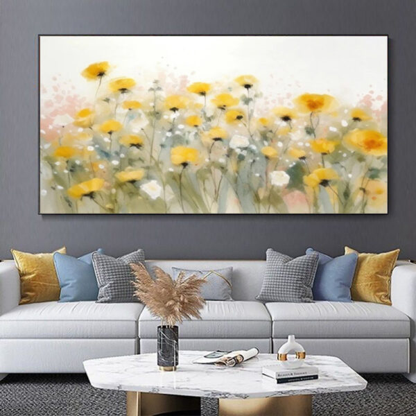 Handmade Oil Painting  Fresh And Delicate Flowers