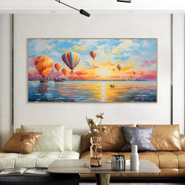 Hot Air Balloon Canvas Wall Art
