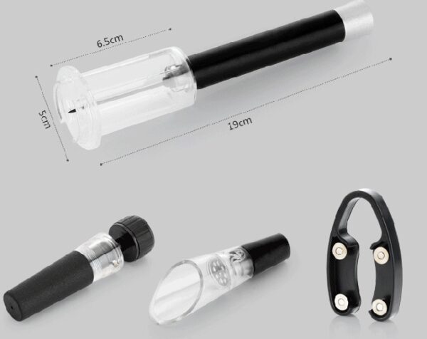 Red wine pressure bottle opener