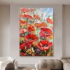 7fb09b73-aef4-4cd0-8451-fcc74cda9203.jpg Handmade Painting Thick Oil Red Flowers