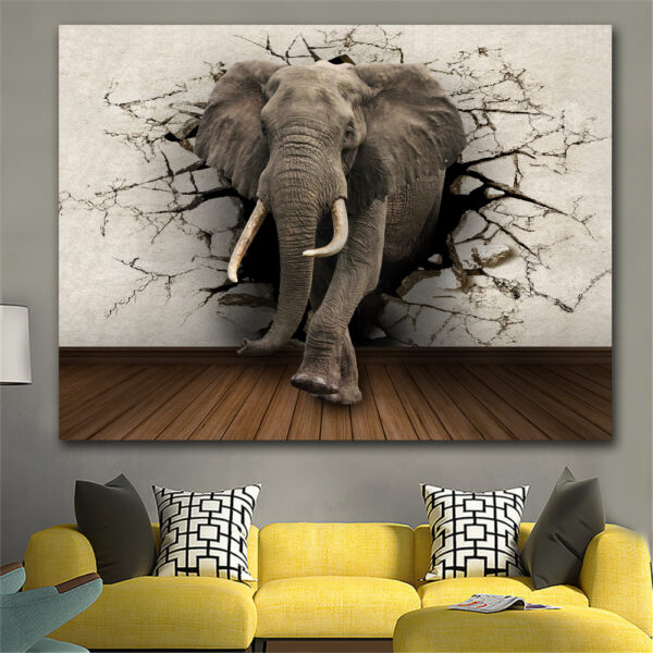 Elephant Canvas Painting