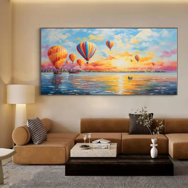 Hot Air Balloon Canvas Wall Art