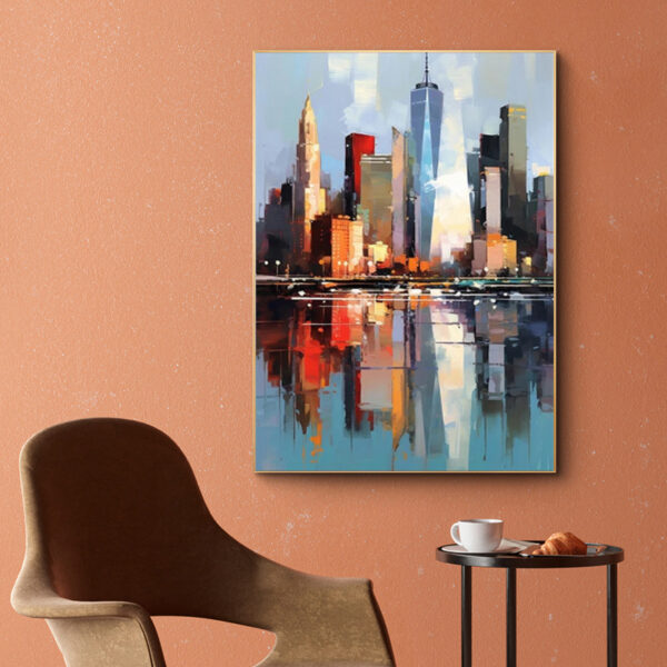 cff0eba9-0fc8-4943-a66d-19ca109914cd.jpg Oil Painting Wall Decoration Abstract New York Urban Architecture