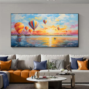 Hot Air Balloon Canvas Wall Art