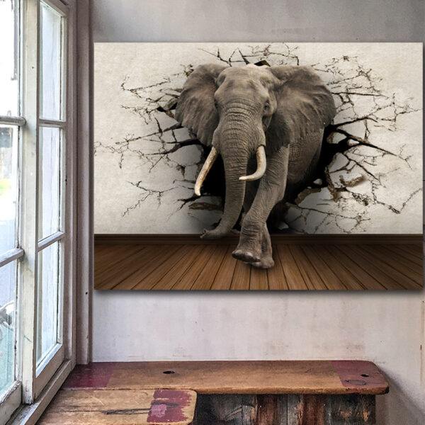 Elephant Canvas Painting