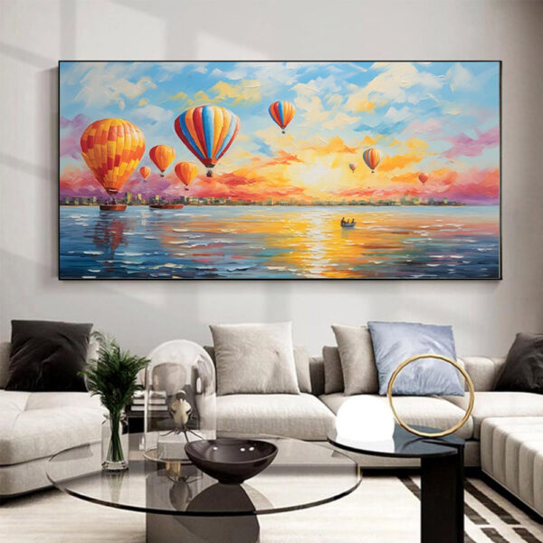 Hot Air Balloon Canvas Wall Art